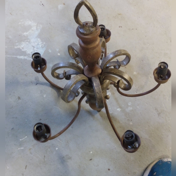 Vintage MCM Chandelier - Picture 2 of 3